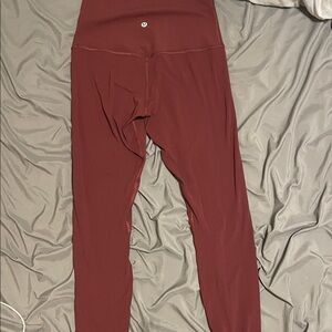 Lululemon Athletica Burgundy Leggings